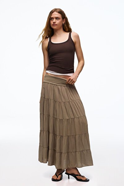 Bershka Kıvrık belli midi etek