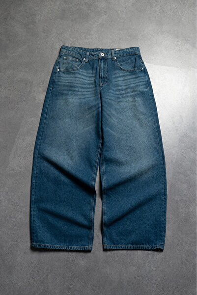 GRJ denim Blue Horizon Wide Leg Super Baggy Blue Men's Jean Pants