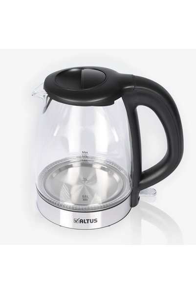 Altus Al 4064 C 1.7 L Cam Kettle, 2200w, Led Işıklı, 360° Döner Taban, Otomatik Kapanma, Şık Tasarım
