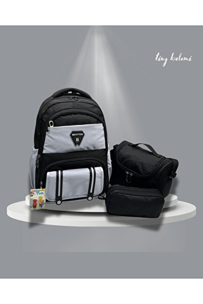 Tiny Kulomi Plain Simple Waterproof Satin Fabric Elementary School S Backpack...