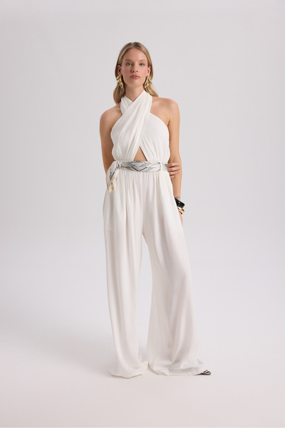 BOHEMAİ بذلة طويلة من Lios Window Detail Ecru