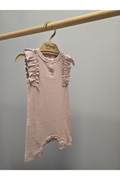 Tiffany Jumpsuit Modal Ruffled Buttoned Modal Organic Theme Pink