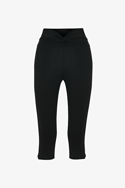 Penti Colanți Capri negri cu talie răsucită