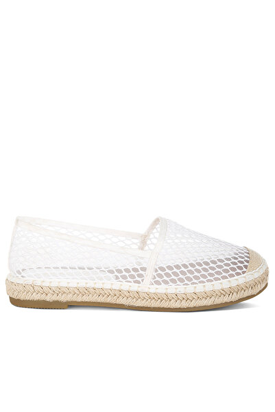london Rag Women's Mesh Espadrille Loafers In White