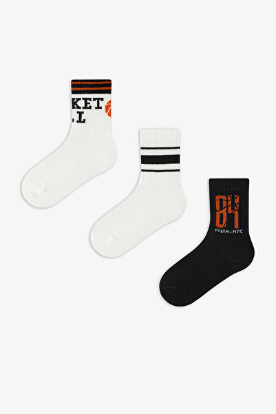 Penti Цветни момчешки баскетболни тенис чорапи, 3 чифта