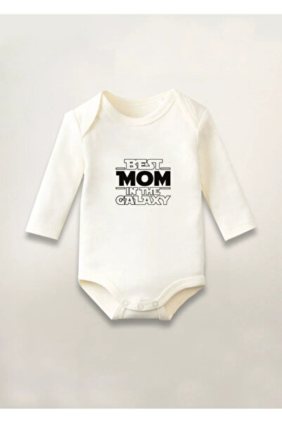 MODA بدلة قطعة واحدة للأطفال من القطن بأكمام طويلة مطبوعة من Best Mom İn The ...