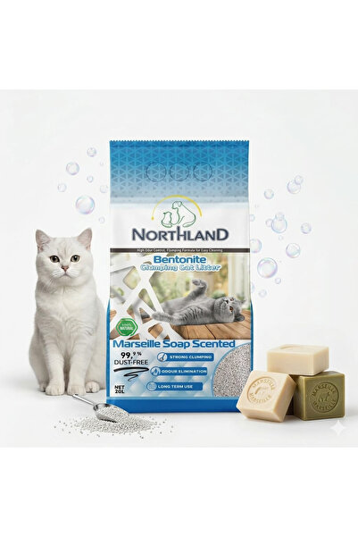 NORTHLAND 20 Lt Marsilya Sabunlu Doğal Bentonit Kedi Kumu