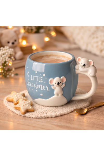 Tohana كوب بتصميم حيواني ثلاثي الأبعاد مع مقبض سعة 460 مل.