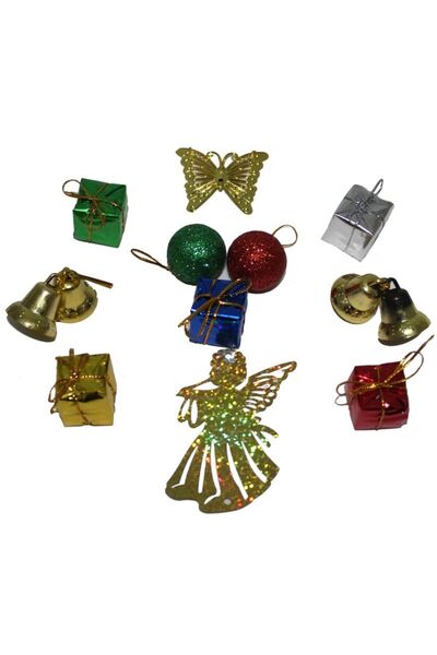 partidolu Комплект за украса за коледна елха, 11 части