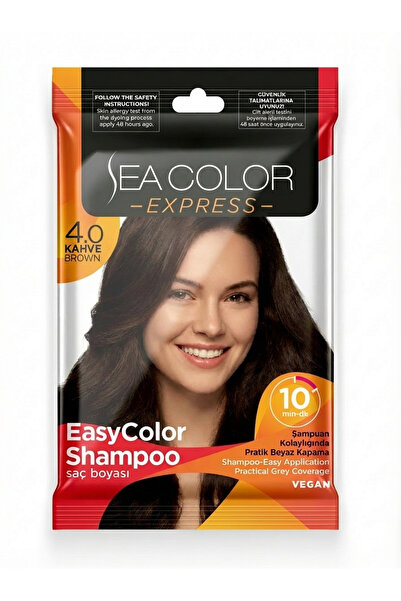 Sea Color Express Amonyaksız Şampuan Boya, Şampuan Kolaylığında Saç Boyama 4....