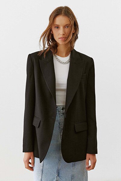 urban focus Tek Düğme Oversize Ceket