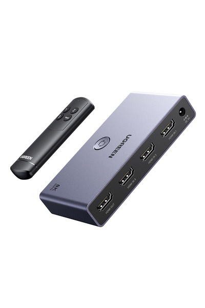 Ugreen Διακόπτης HDMI 2.1 8K/60Hz 3 σε 1, 3 είσοδοι HDMI, 1 έξοδος HDMI, 15604