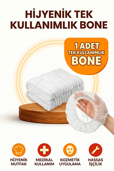 Shopping Faster 2 Adet - Tek Kullanımlık Lastikli ve Hijyenik Tela Bone