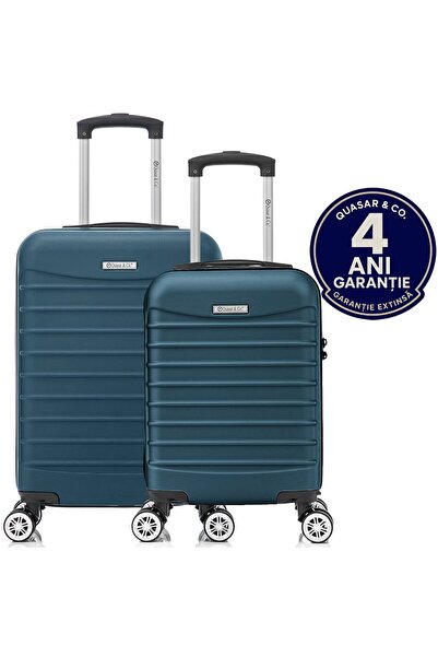 Quasar & Co. Set 2 Trolere Cabina 40x30x20cm roti detasabile/55x36x20cm,bagaj...