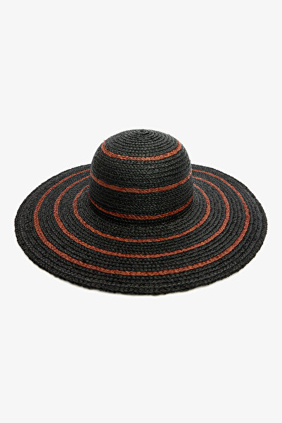 Penti Hermona Black Straw Hat