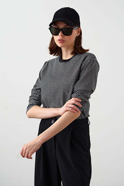 urban focus Çizgili Uzun Kol T-Shirt
