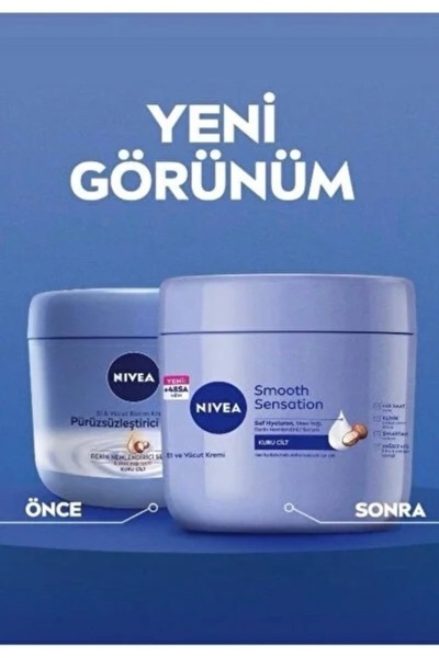 NIVEA Pürüzsüzleştirici El & Vücut Bakım Kremi 400 ml
