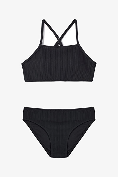 Penti Siyah Genç Kız Black Aida Halter Yaka Bikini Takımı