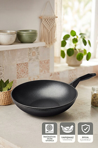 Kitchen Life Gigilli Gal Diamond Wok Pan 28 cm
