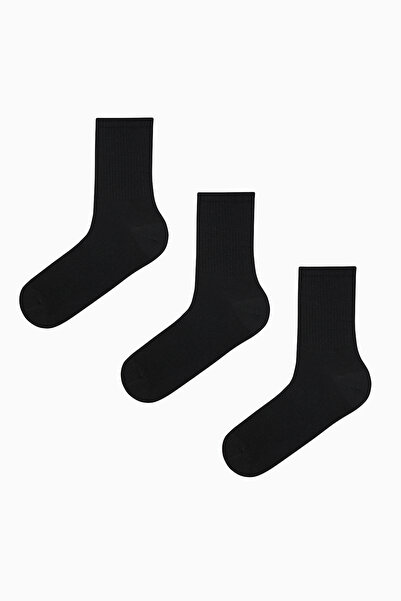 Penti Men's Tennis Black 3-Piece Sock Socks