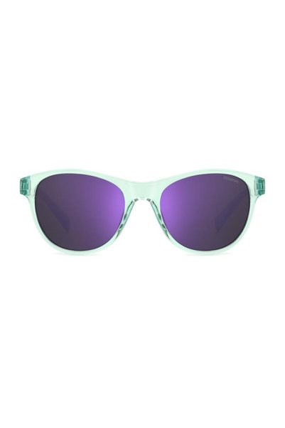 Polaroid Ochelari de soare polarizați pentru fete Polaroid PLD 8066/S WK2/MF, Plastic, Verde, 48 mm