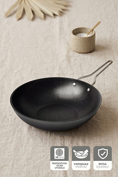 Kitchen Life Gigilli Fin Diamond Wok Pan 28 cm