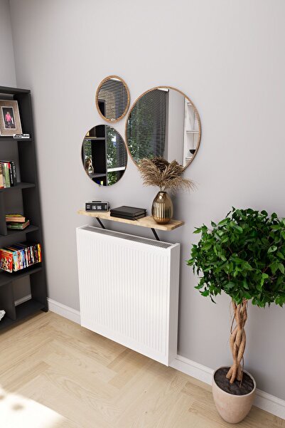 Mirobi Soravel Petek Üstü Uçan Raf Dresuar Kalorifer Peteği Rafı 80 X 18 Cm A...