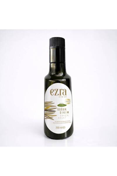 Ezra Olive Oil Premium Naturel Sızma Soğuk Sıkım 2024 Erken Hasat 250 ml Zeyt...