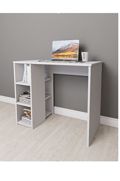 Mirobi Orbit Çalışma Masası Bilgisayar Masası Ofis Masası Ders Masası Beyaz