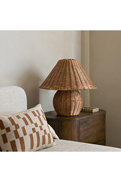 Lo Fi House Truffle Büyük Rattan Abajur