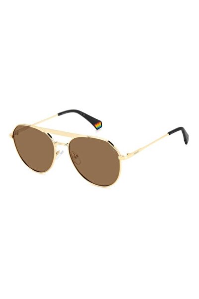 Polaroid Ochelari de soare bărbătești Pld 6211 S/x J5g/sp, aurii, aviator, 57 mm
