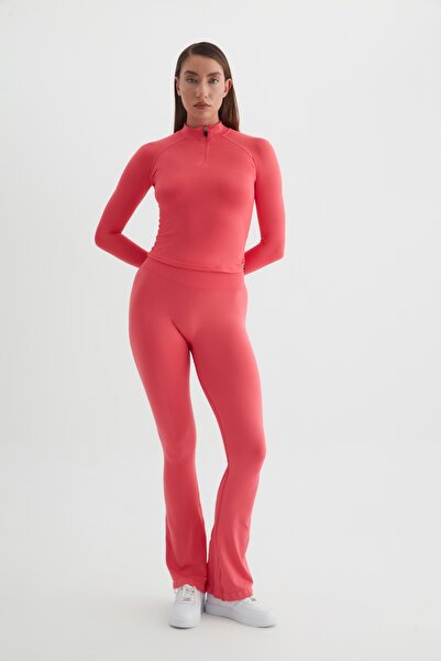 cervus Vistara Women's Seamless Long Sleeve Half Zipper Sports Jacket