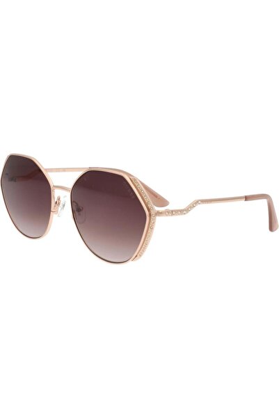 Guess Ochelari de soare pentru femei Guess GU7842S 28Z, Metal, Auriu, 58 mm