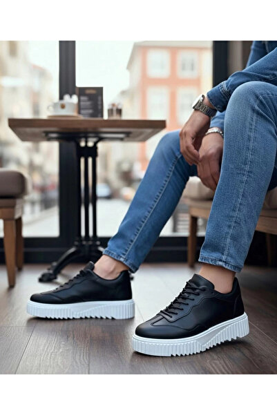 BOA Ba0802 Boa Black Color High Sole Men's Casual Shoes