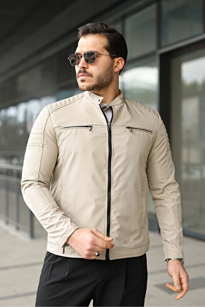 Mero Life سترة موسمية مبطنة مقاومة للماء والرياح للرجال