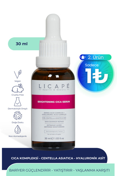 Licape %76 Centella Asiatica Aydınlatıcı Cica Serum 30ml