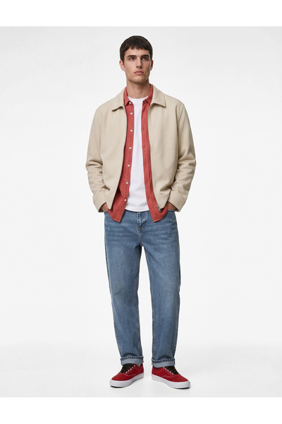 Koton Jachetă cu mânecă lungă, croială normală, cu buzunare guler de cămașă c...