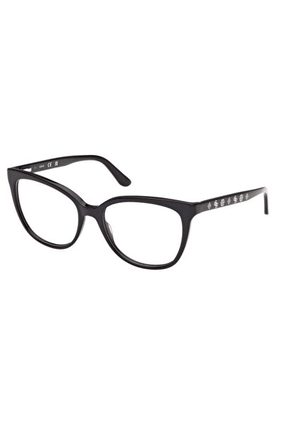 Guess Γυναικείοι σκελετοί γυαλιών οράσεως GU50114-001-53, Μαύροι, Πεταλούδα