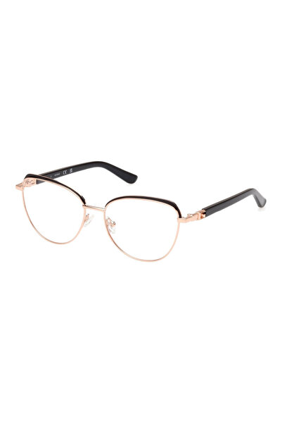 Guess Women's eyeglasses frame GU2982-005-53, Gold, Butterfly, 53 mm