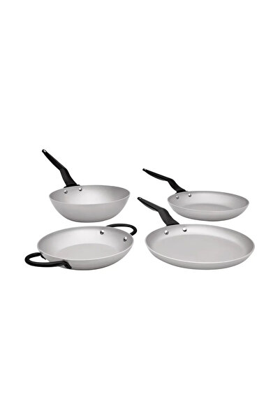 Pierre Cardin طقم مقلاة فيلما رمادي اللون مكون من 4 قطع