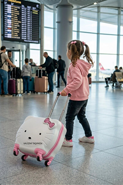 Laguna Kitty Beyaz Çocuk Valizi