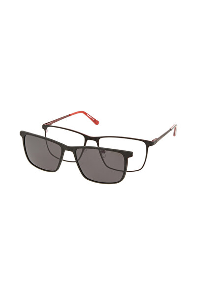 Solano Rame de ochelari CL 10163A polarizate ClipON pentru bărbați, metal, ne...