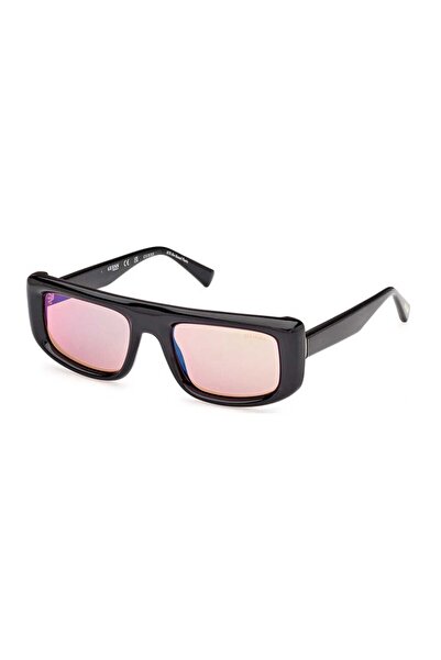 Guess Gu00138/s 01u Women's Sunglasses, Black, Rectangular, 53 Mm