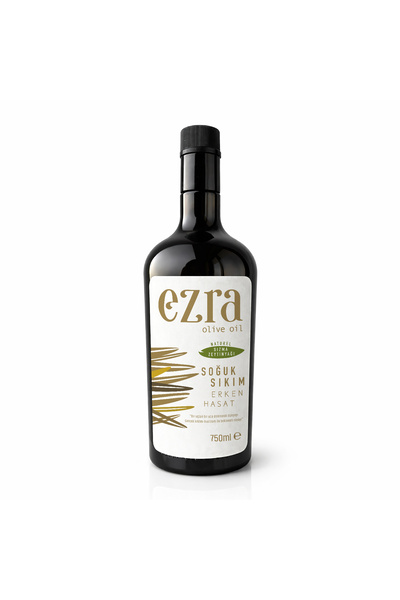 Ezra Olive Oil Soğuk Sıkım Naturel Erken Hasat 750 ml Ödüllü Zeytinyağı, 2025...