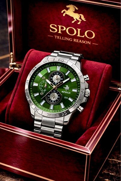 S.POLO Orijinal Marka Erkek Kol Saati Bileklik Hediyeli