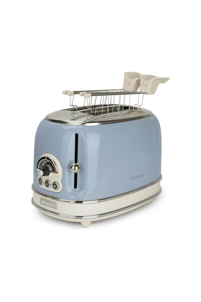 ARIETE Prăjitor de pâine VINTAGE 0155/05, 810W, 2 felii, 3 funcții, 6 nivelur...