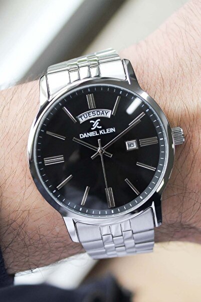 Daniel Klein ساعة يد رجالية بحزام فولاذي DK439939