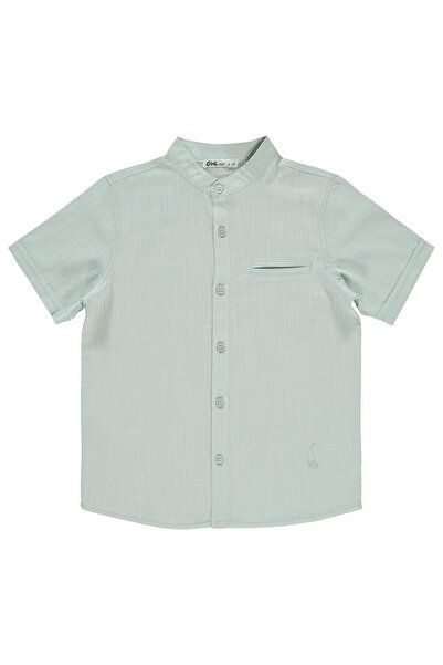 Civil Boys Cămașă cu broderie Sailing pentru copii 10-13 ani - Gri 10-11 ani