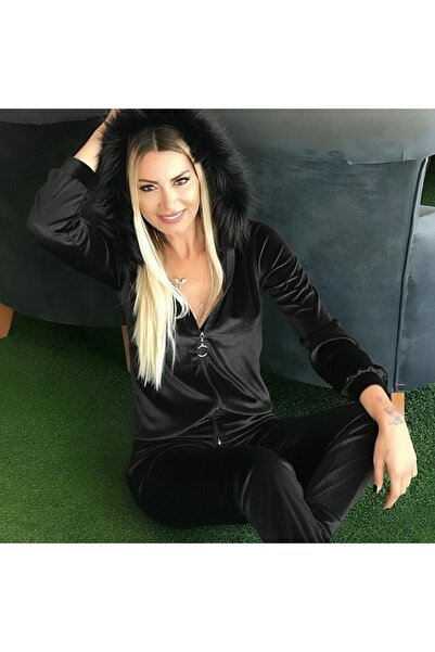 stelol طقم نسائي مكون من بلوزة وبنطلون مخملي بأكمام طويلة وسحاب أمامي وتفاصيل...