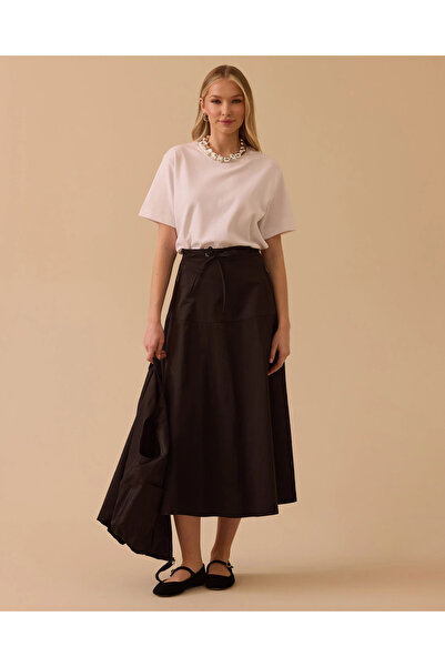 SEÇİL Cepli Bağlama Detaylı Paraşüt Etek